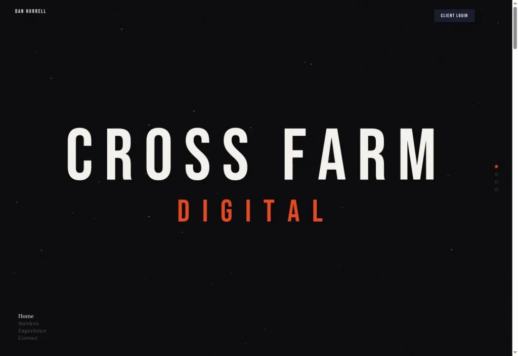 Cross Farm Digital homepage preview